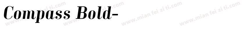 Compass Bold字体转换